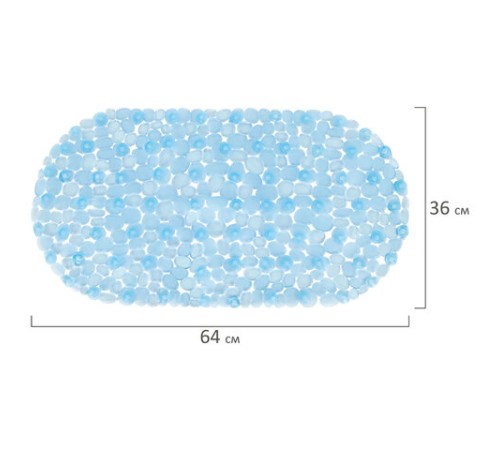 Коврик для ванны противоскользящий 64х36 см 