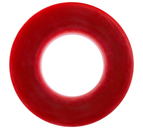 Монтажная прозрачная суперпрочная двухсторонняя лента 10 мм х 5 м, акриловая, толщина 1 мм, WBZ (ВБЗ), 700423