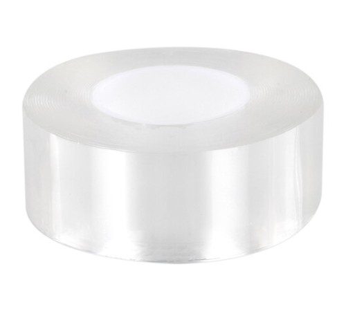 Многоразовая двухсторонняя прозрачная крепежная лента, скотч NANO tape, 5 м x 3 см, толщина 1 мм, WBZ (ВБЗ), 700426