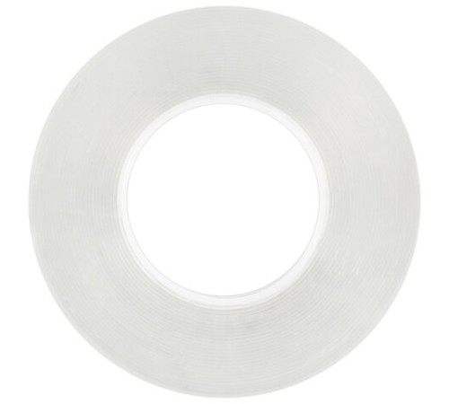 Многоразовая двухсторонняя прозрачная крепежная лента, скотч NANO tape, 5 м x 3 см, толщина 1 мм, WBZ (ВБЗ), 700426