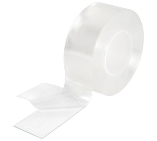 Многоразовая двухсторонняя прозрачная крепежная лента, скотч NANO tape, 5 м x 3 см, толщина 1 мм, WBZ (ВБЗ), 700426