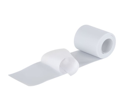 Клейкая лента бордюрная для ванны и кухни 80 мм х 3,2 м, белая, акриловая основа, WBZ (ВБЗ), 700428