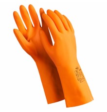 Перчатки латексные MANIPULA Specialist Цетра, КЩС-1, размер 8-8,5, M (средний), оранжевые, L-F-04/CG-947