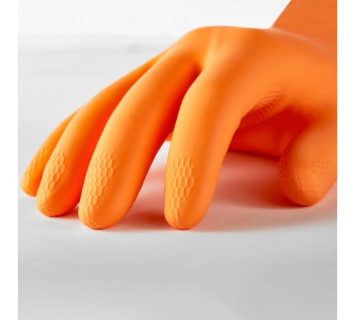 Перчатки латексные MANIPULA Specialist Цетра, КЩС-1, размер 9-9,5, L (большой), оранжевые, L-F-04/CG-947
