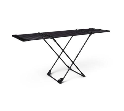 Сушилка напольная для белья раскладная, 3 зоны сушки, 20 метров, LAIMA HOME DUO SLIDING BLACK, 700469