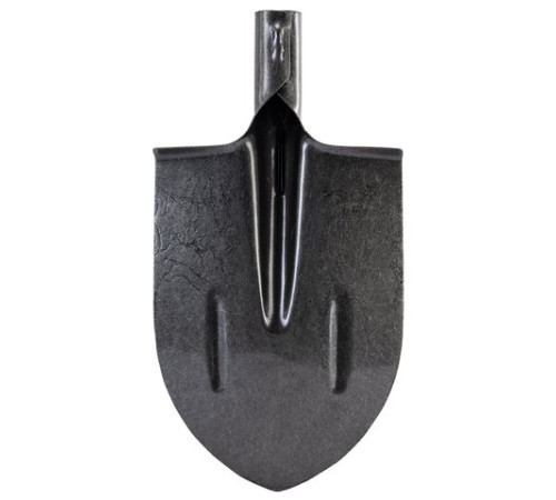 Лопата штыковая без черенка 20х40 см, ребра жесткости, рельсовая сталь, RABBITEX (РАББИТЕКС) 