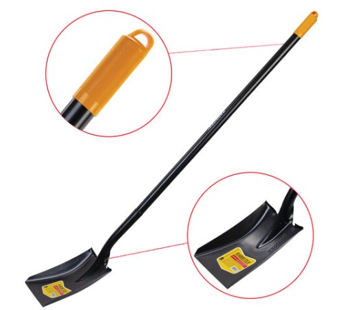 Лопата совковая цельнометаллическая 23х28 см, ОБЩАЯ ДЛИНА 150 см, черенок сталь, RABBITEX (РАББИТЕКС) 