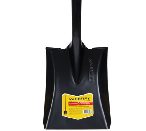 Лопата совковая цельнометаллическая 23х28 см, ОБЩАЯ ДЛИНА 150 см, черенок сталь, RABBITEX (РАББИТЕКС) 