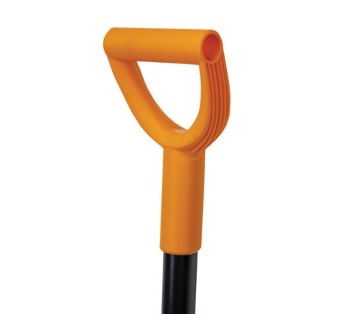 Лопата совковая стальная 24х27 см, ОБЩАЯ ДЛИНА 120 см, черенок сталь, V-ручка, RABBITEX (РАББИТЕКС) 