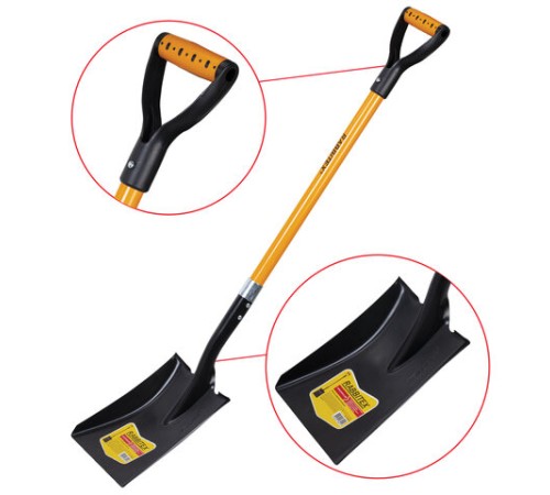 Лопата совковая стальная 23х28 см, ОБЩАЯ ДЛИНА 115 см, черенок стекловолокно, V-ручка, RABBITEX (РАББИТЕКС) 