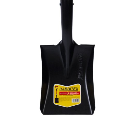 Лопата для авто и туризма, совковая 16х20 см, ОБЩАЯ ДЛИНА 70 см, черенок стекловолокно, V-ручка, RABBITEX (РАББИТЕКС) 