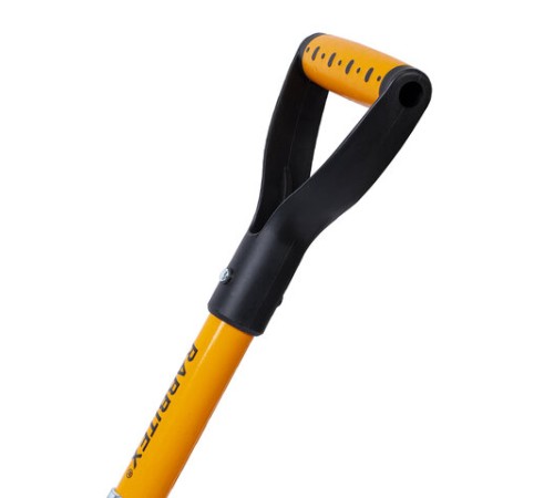 Лопата для авто и туризма, совковая 16х20 см, ОБЩАЯ ДЛИНА 70 см, черенок стекловолокно, V-ручка, RABBITEX (РАББИТЕКС) 