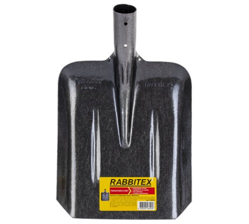 Лопата совковая без черенка 22х35 см, ребра жесткости, рельсовая сталь, RABBITEX (РАББИТЕКС) 