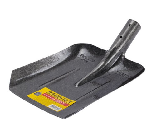 Лопата совковая без черенка 22х35 см, ребра жесткости, рельсовая сталь, RABBITEX (РАББИТЕКС) 