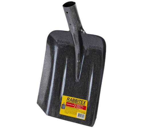 Лопата совковая без черенка 22х35 см, ребра жесткости, рельсовая сталь, RABBITEX (РАББИТЕКС) 
