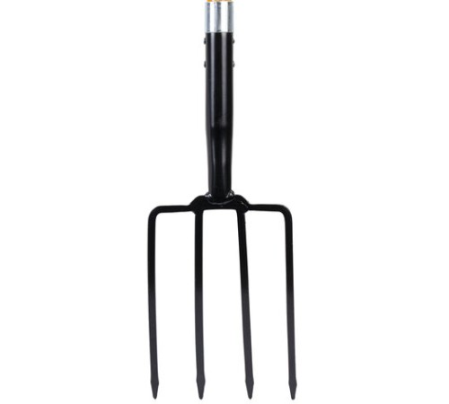 Вилы копальные стальные 19х28 см, ОБЩАЯ ДЛИНА 115 см, черенок стекловолокно, V-ручка, RABBITEX (РАББИТЕКС) 