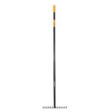 Грабли 14 зубьев цельнометаллические 35х10 см, ОБЩАЯ ДЛИНА 150 см, черенок сталь, RABBITEX (РАББИТЕКС) 