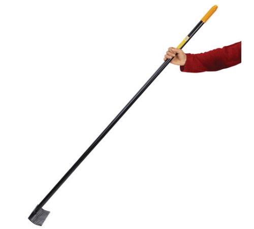 Грабли 14 зубьев цельнометаллические 35х10 см, ОБЩАЯ ДЛИНА 150 см, черенок сталь, RABBITEX (РАББИТЕКС) 