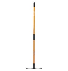 Грабли 14 зубьев стальные 35х10 см, ОБЩАЯ ДЛИНА 150 см, черенок стекловолокно, RABBITEX (РАББИТЕКС) 