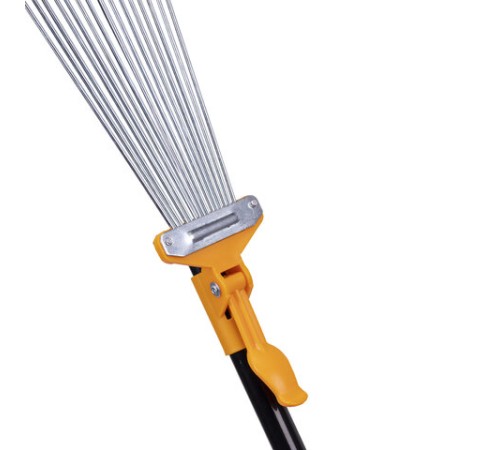 Грабли веерные 15 зубьев раздвижные, захват 20-60 см, ОБЩАЯ ДЛИНА 120-150 см, RABBITEX (РАББИТЕКС) 