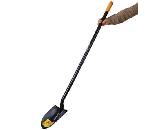 Лопата штыковая цельнометаллическая 22х28 см, ОБЩАЯ ДЛИНА 150 см, черенок сталь, RABBITEX (РАББИТЕКС) 