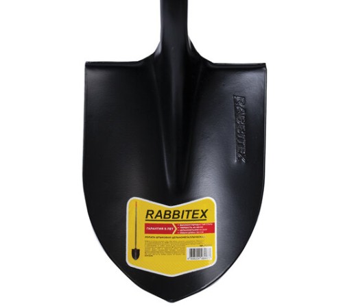 Лопата штыковая цельнометаллическая 22х28 см, ОБЩАЯ ДЛИНА 150 см, черенок сталь, RABBITEX (РАББИТЕКС) 