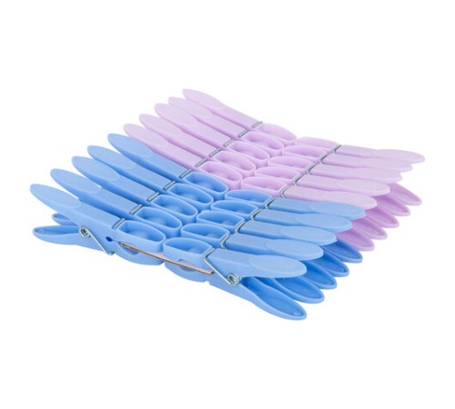 Прищепки бельевые 7,3 см, КОМПЛЕКТ 20 штук, пластик, ассорти, PRIMILA (ПРИМИЛА) CLASSIC, 700515