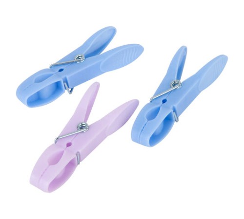 Прищепки бельевые 7,3 см, КОМПЛЕКТ 20 штук, пластик, ассорти, PRIMILA (ПРИМИЛА) CLASSIC, 700515