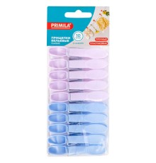 Прищепки бельевые 7,3 см, КОМПЛЕКТ 10 штук, пластик, ассорти, PRIMILA (ПРИМИЛА) CLASSIC, 700516