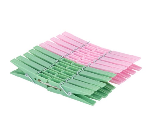 Прищепки бельевые 7,4 см, КОМПЛЕКТ 20 штук, пластик, ассорти, PRIMILA (ПРИМИЛА) STANDARD, 700517