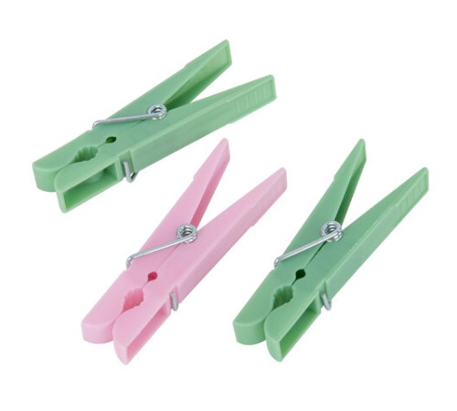 Прищепки бельевые 7,4 см, КОМПЛЕКТ 20 штук, пластик, ассорти, PRIMILA (ПРИМИЛА) STANDARD, 700517