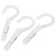 Прищепки бельевые с крючком 13 см, КОМПЛЕКТ 5 штук, пластик, белые, PRIMILA (ПРИМИЛА) EXTRA, 700518