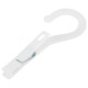 Прищепки бельевые с крючком 13 см, КОМПЛЕКТ 5 штук, пластик, белые, PRIMILA (ПРИМИЛА) EXTRA, 700518
