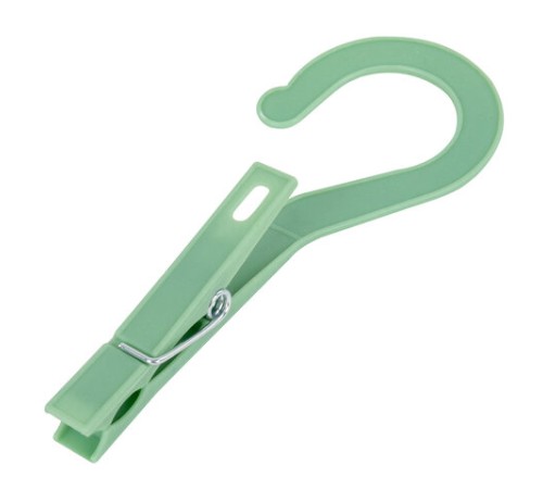 Прищепки бельевые с крючком 13 см, КОМПЛЕКТ 10 штук, пластик, ассорти, PRIMILA (ПРИМИЛА) EXTRA, 700519