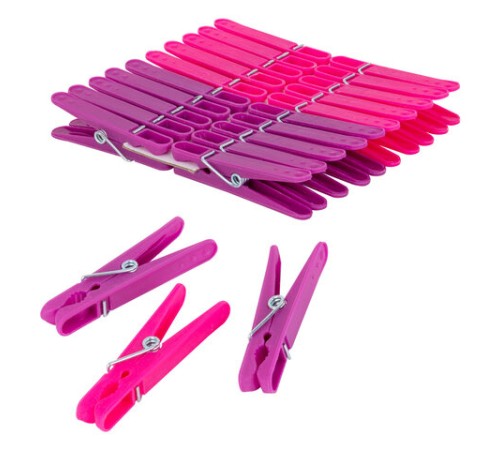 Прищепки бельевые 6,8 см, КОМПЛЕКТ 20 штук, пластик, ассорти, PRIMILA (ПРИМИЛА) COMPACT, 700520