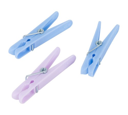 Прищепки бельевые 6,8 см, КОМПЛЕКТ 42 штуки, пластик, ассорти, PRIMILA (ПРИМИЛА) COMPACT, 700521