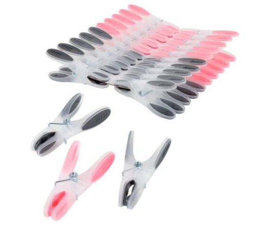 Прищепки бельевые 8,2 см, КОМПЛЕКТ 20 штук, прорезиненный пластик, ассорти, PRIMILA (ПРИМИЛА) PREMIUM, 700522