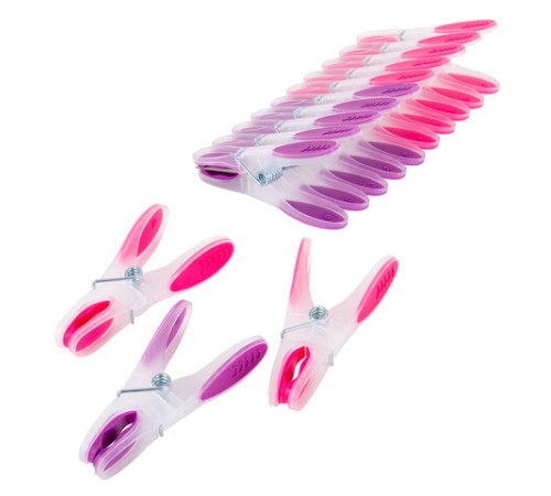 Прищепки бельевые 8,2 см, КОМПЛЕКТ 10 штук, прорезиненный пластик, ассорти, PRIMILA (ПРИМИЛА) PREMIUM, 700523