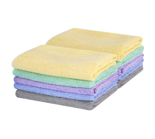 Салфетки из МИКРОФИБРЫ 30х30 см PASTEL COLOUR, big pack, КОМПЛЕКТ 10 штук, 180 г/м2, LAIMA HOME, 700608