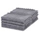 Салфетки из МИКРОФИБРЫ 30х30 см, GRAY, big pack, КОМПЛЕКТ 10 штук, 180 г/м2, LAIMA HOME, 700609