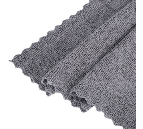 Салфетки из МИКРОФИБРЫ 30х30 см, GRAY & BLACK, big pack, КОМПЛЕКТ 10 штук, 180 г/м2, LAIMA HOME, 700610