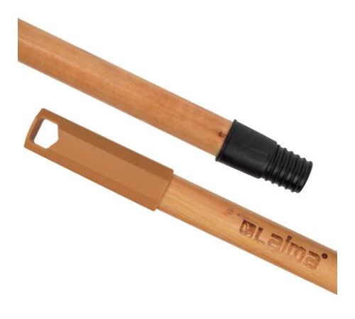 Черенок рукоятка 120 см, еврорезьба, пластиковая накладка, дерево + лак (ЭВКАЛИПТ), d=2,2 см, LAIMA, 700891