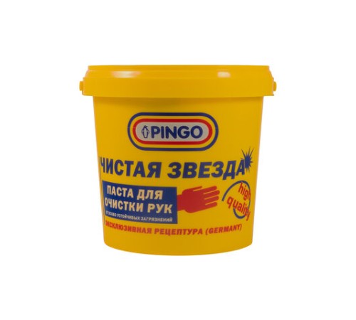 Паста очищающая средство для рук, 1000 мл, PINGO (Пинго), ЧИСТАЯ ЗВЕЗДА, от самых стойких загрязнений, банка, 85010-11
