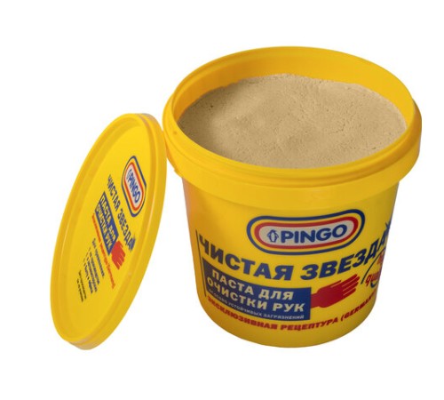 Паста очищающая средство для рук, 1000 мл, PINGO (Пинго), ЧИСТАЯ ЗВЕЗДА, от самых стойких загрязнений, банка, 85010-11