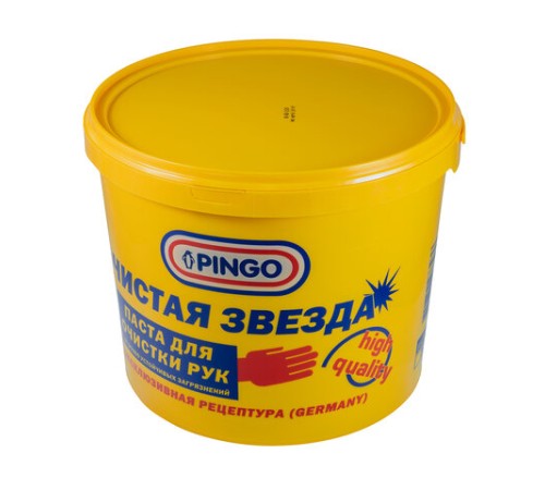 Паста очищающая средство для рук, 5 л, PINGO (Пинго), ЧИСТАЯ ЗВЕЗДА, от самых стойких загрязнений, банка, 85010-12