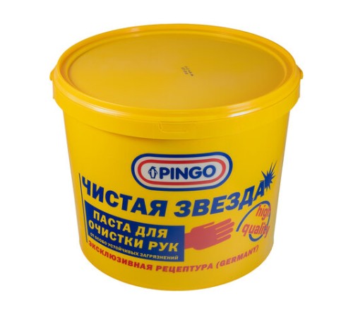 Паста очищающая средство для рук, 5 л, PINGO (Пинго), ЧИСТАЯ ЗВЕЗДА, от самых стойких загрязнений, банка, 85010-12