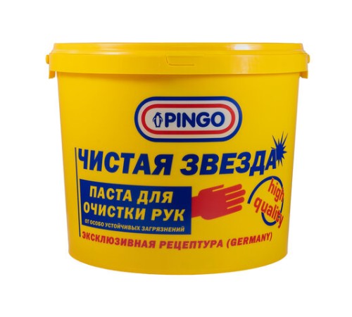 Паста очищающая средство для рук, 5 л, PINGO (Пинго), ЧИСТАЯ ЗВЕЗДА, от самых стойких загрязнений, банка, 85010-12