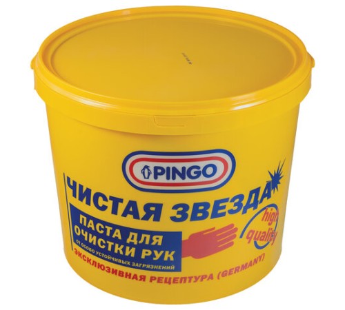Паста очищающая средство для рук, 5 л, PINGO (Пинго), ЧИСТАЯ ЗВЕЗДА, от самых стойких загрязнений, банка, 85010-12