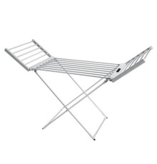 Сушилка для белья напольная, электрическая, раскладная, 3 зоны сушки, алюминиевая, таймер/регулировка темп. 45-70 °С, LAIMA HOME, 700979