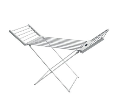 Сушилка для белья напольная, электрическая, раскладная, 3 зоны сушки, алюминиевая, таймер/регулировка темп. 45-70 °С, LAIMA HOME, 700979